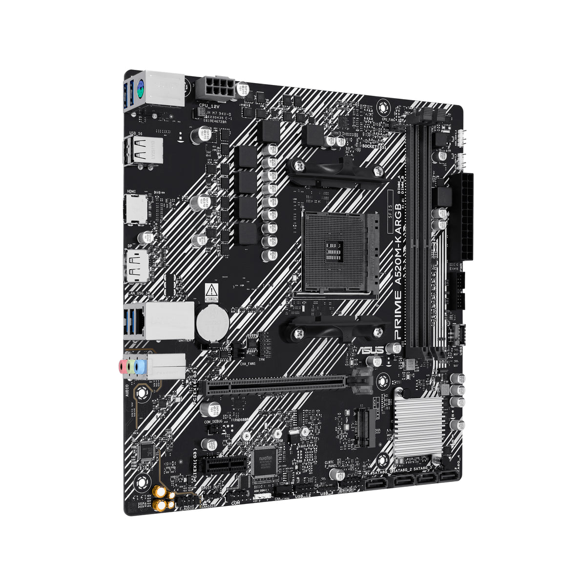ASUS PRIME A520M-K ARGB AMD A520 Emplacement AM4 micro ATX - vue 2