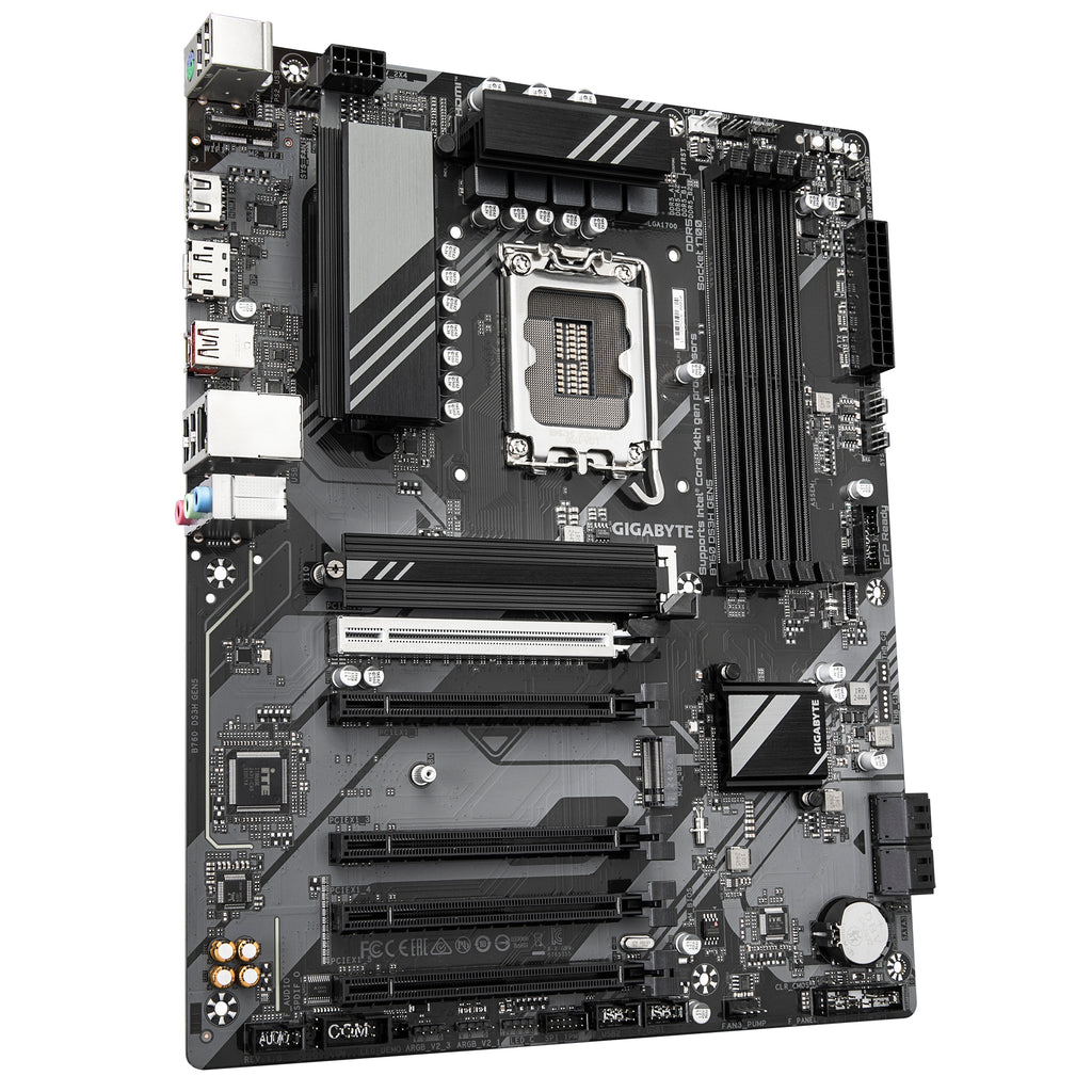 GIGABYTE B760 DS3H GEN5 Carte Mère – Compatible avec les processeurs Intel Core 14e génération, VRM numérique 8+2+1 phases, jusqu’à 5600 MHz DDR5, 2 x M.2 PCIe 4.0, LAN 1 GbE, USB 3.2 Gen 2x2