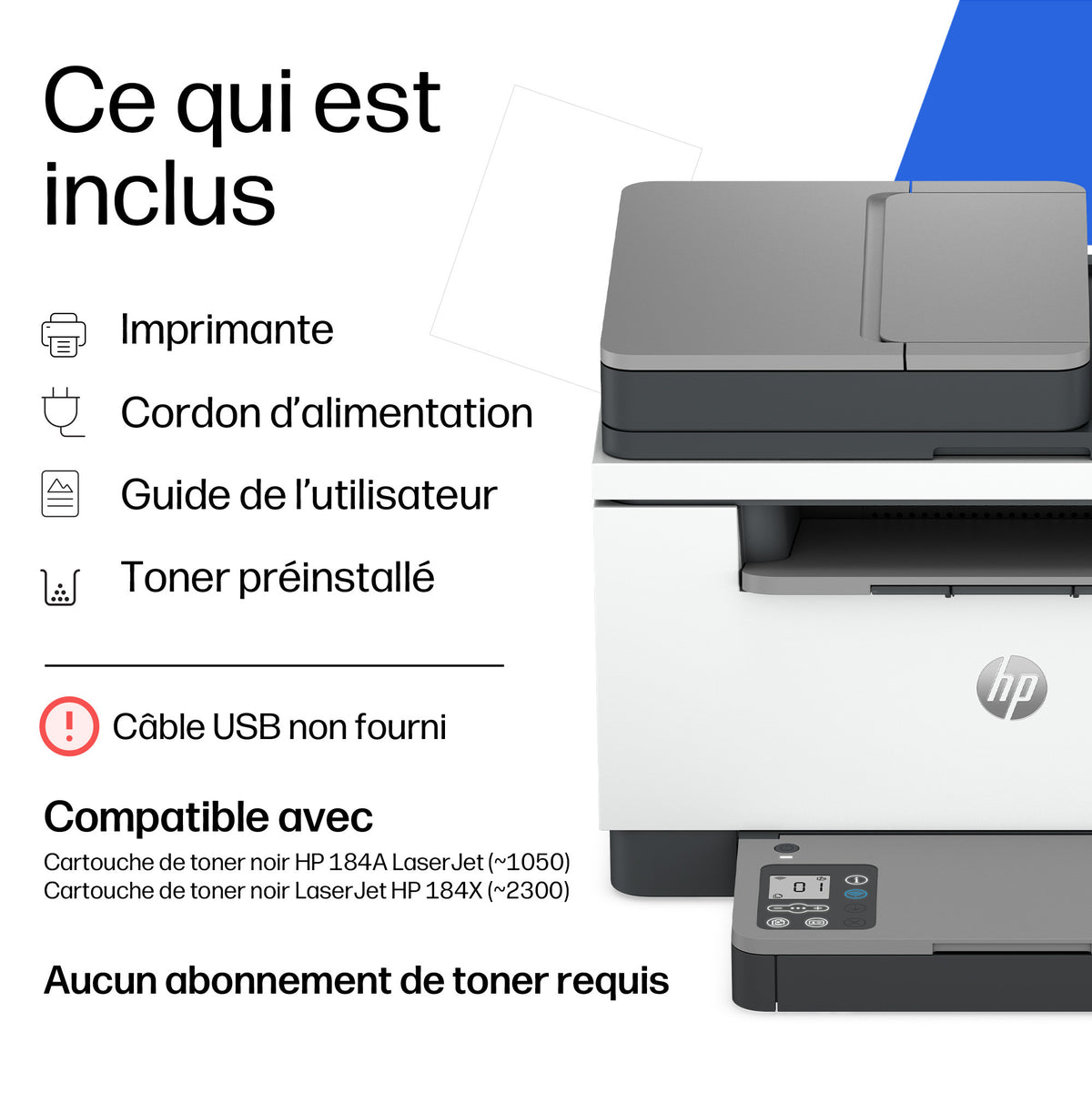 HP LaserJet M248sdw Multifunction Noir et blanc Imprimante