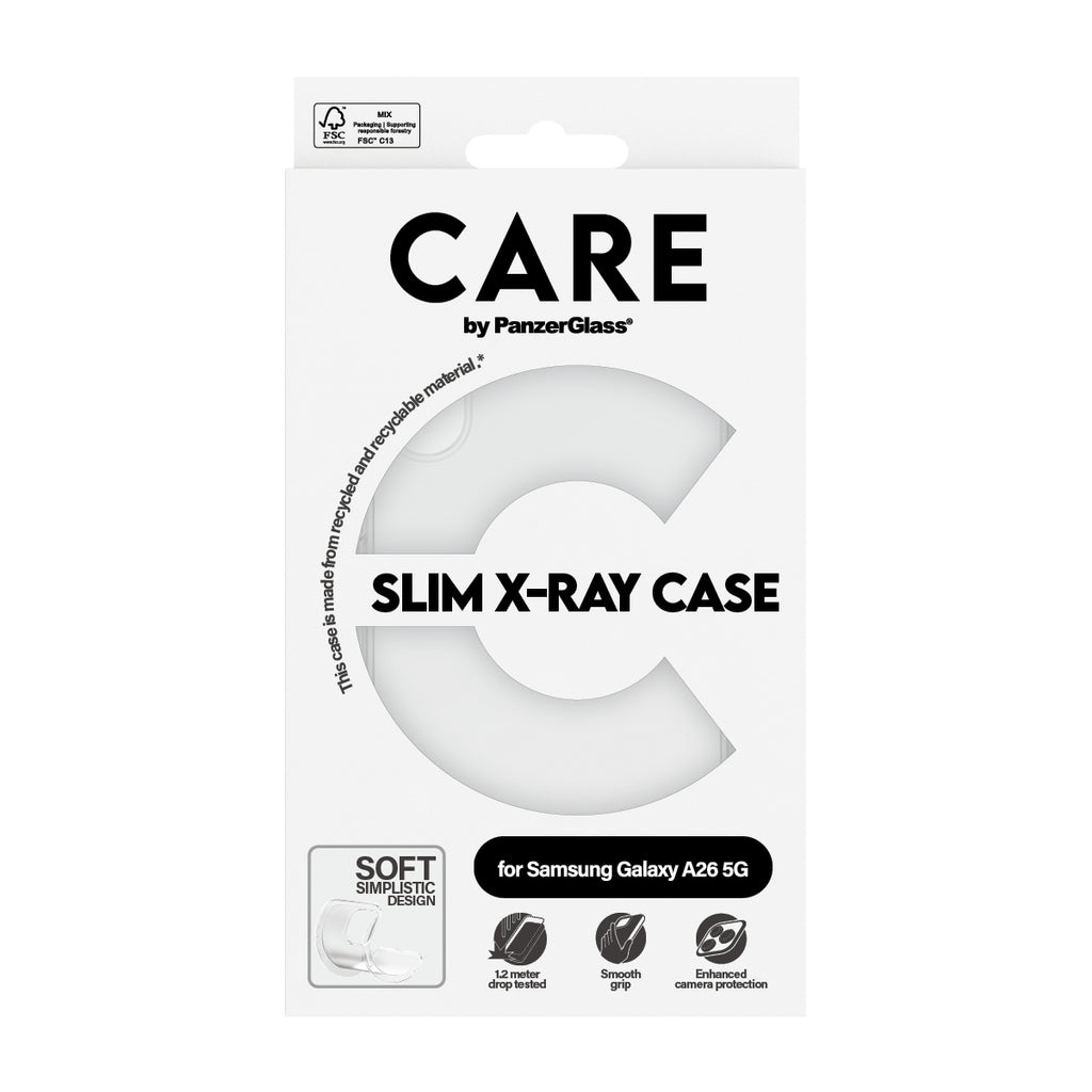 PanzerGlass CARE™ by ® X-Ray Case Samsung Galaxy A26 5G coque de protection pour téléphones portables 17 cm (6.7") Housse Transparent