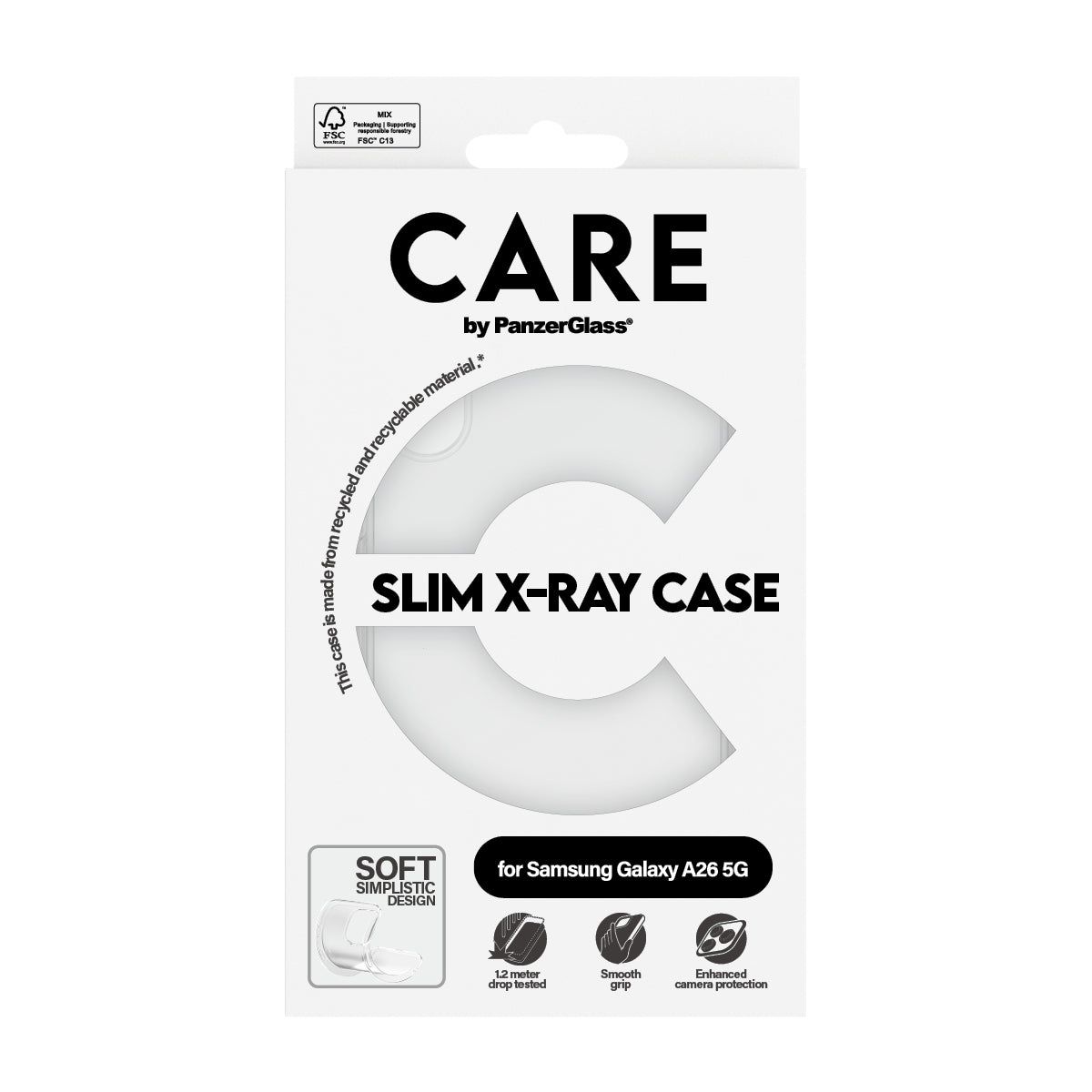 PanzerGlass CARE™ by ® X-Ray Case Samsung Galaxy A26 5G coque de protection pour téléphones portables 17 cm (6.7") Housse Transparent