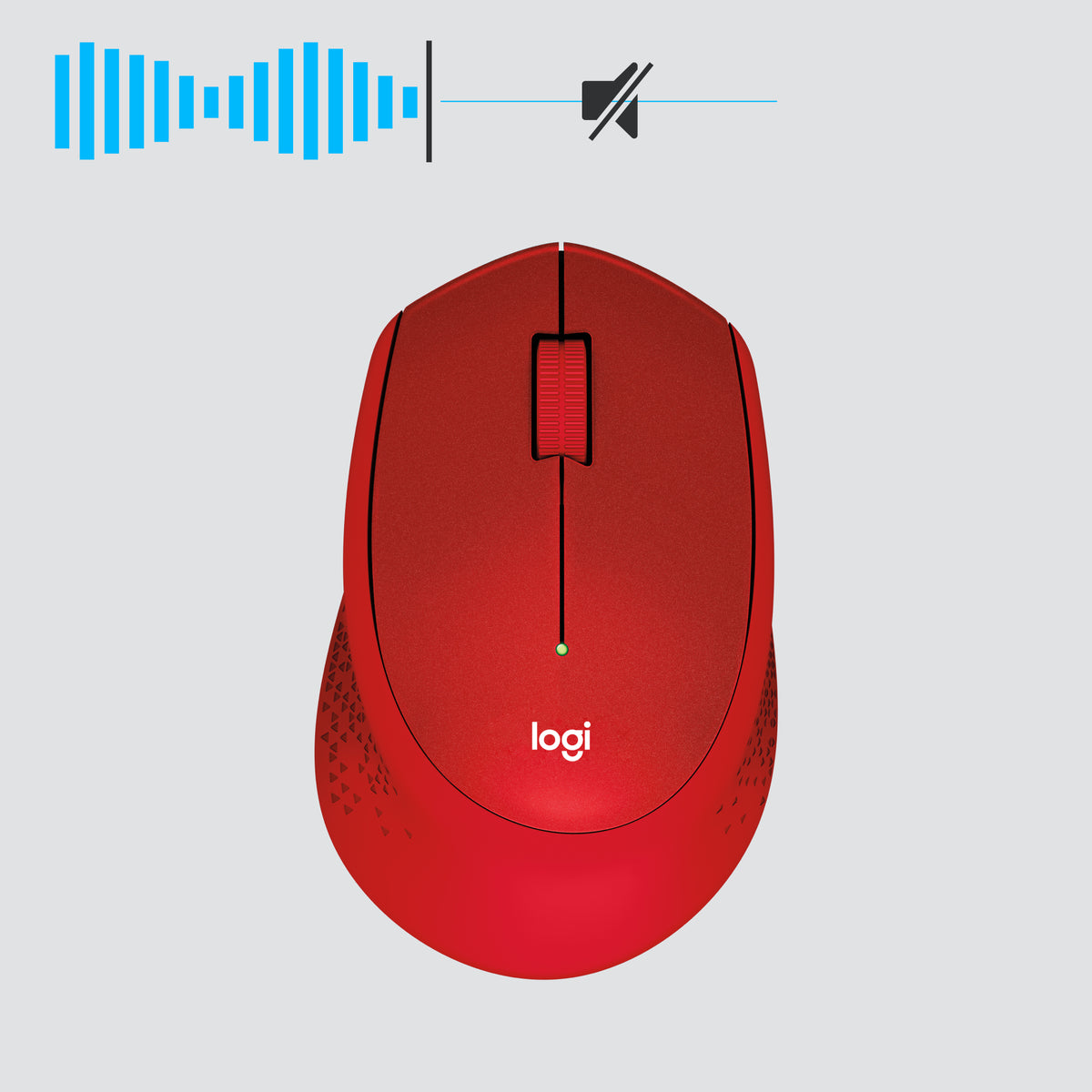 Logitech M330 Silent Plus Souris Sans Fil, Rouge