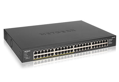 NETGEAR GS348PP Non-géré Gigabit Ethernet (10/100/1000) Connexion Ethernet, supportant l'alimentation via ce port (PoE) Noir