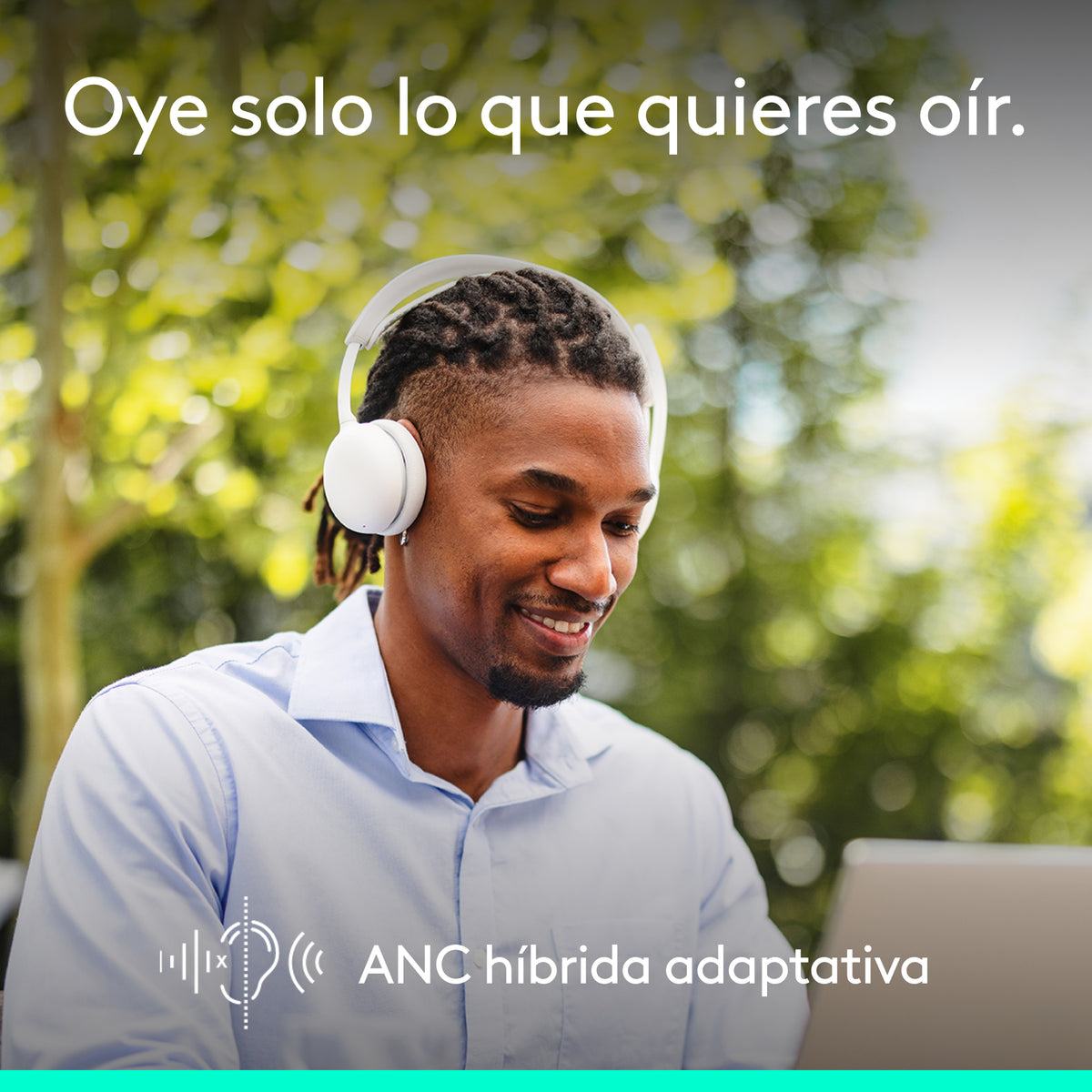 Logitech Zone Wireless 2 ES Casque Filaire et Sans Fil, Blanc