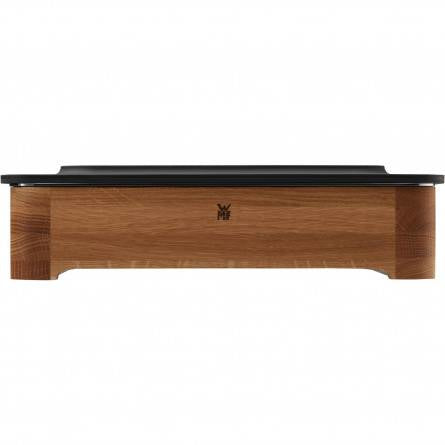 WMF Fusiontec Rectangulaire Vitrocéramique, Acier, Bois Plat à cuisson