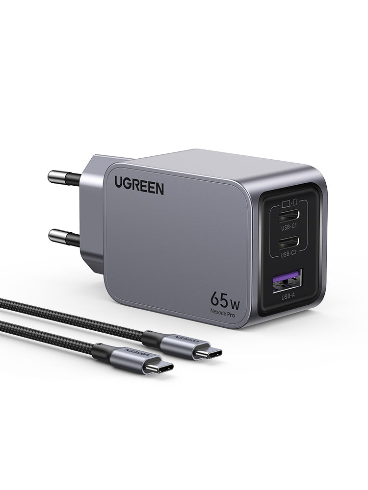 Ugreen 25871 chargeur d'appareils mobiles Universel Gris Secteur Charge rapide Intérieure
