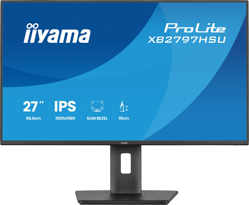 iiyama ProLite XB2797HSU-B1 écran plat de PC 68,6 cm (27") 1920 x 1080 pixels Full HD LED Noir