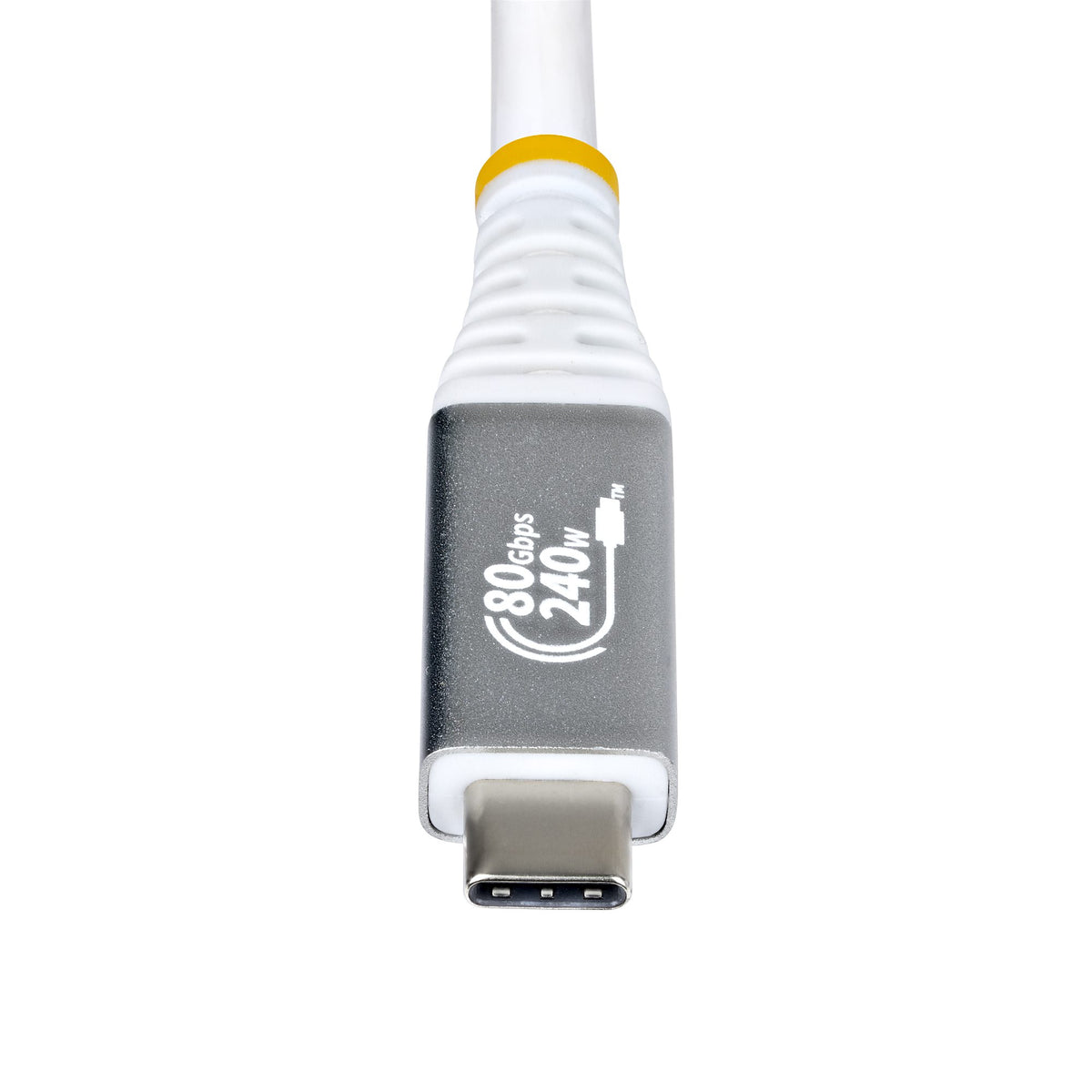 StarTech.com Câble USB4 USB-C 1,5m 80 Gbit/s 240W PD 8K 120Hz DP2.1 Blanc