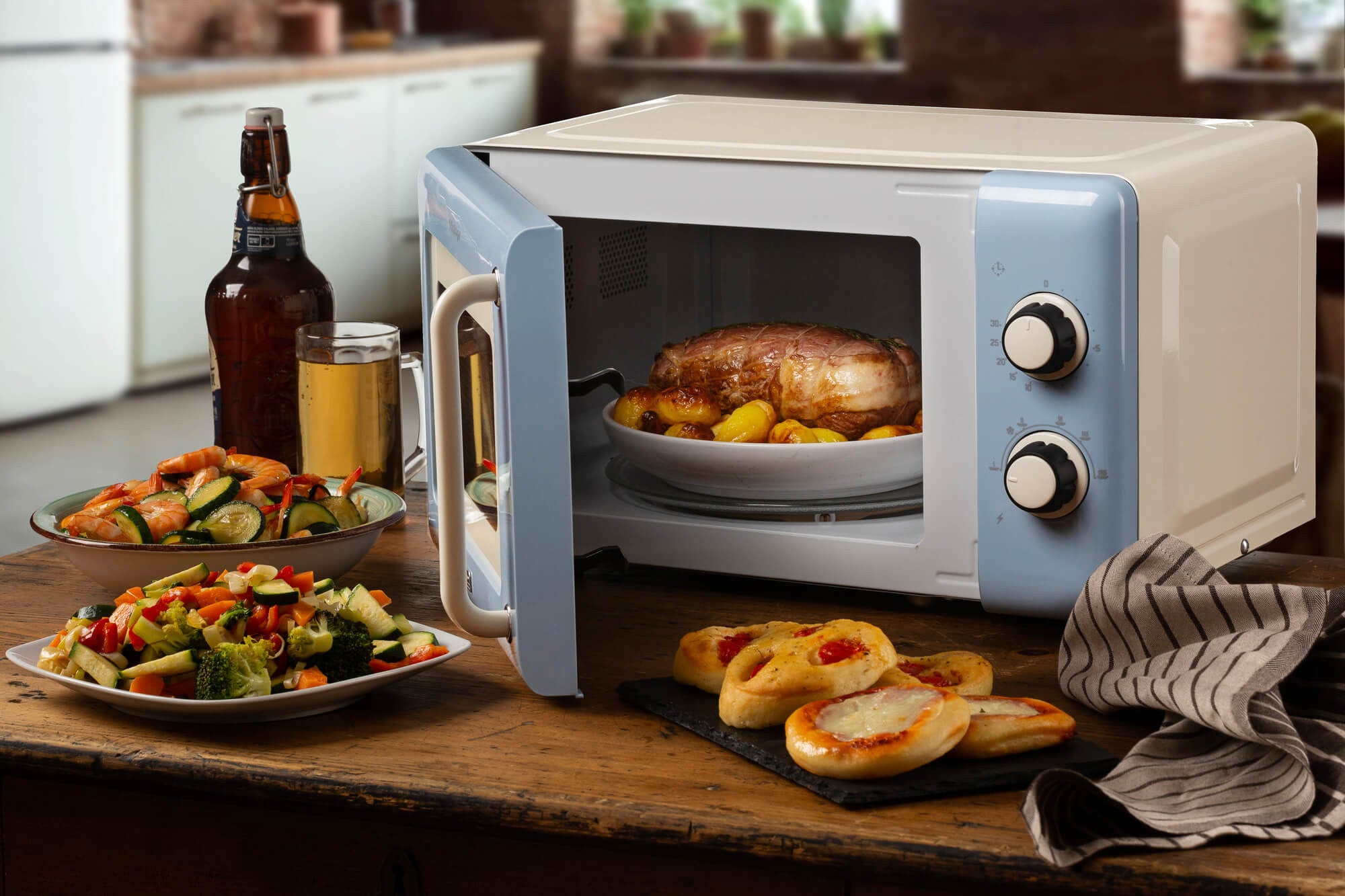 Ariete Vintage Line 3960/05 Bleu clair Micro-onde simple Comptoir 20 L 800 W