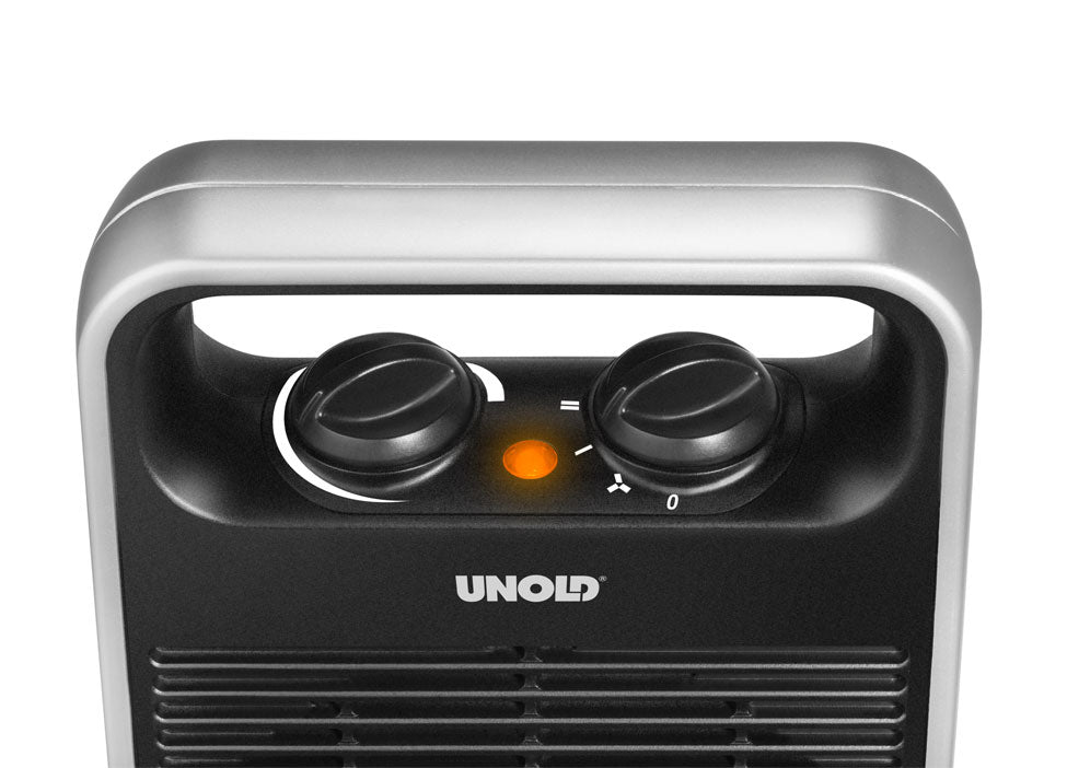 Unold 86106 appareil de chauffage Intérieure Noir, Argent 2000 W Chauffage de ventilateur électrique