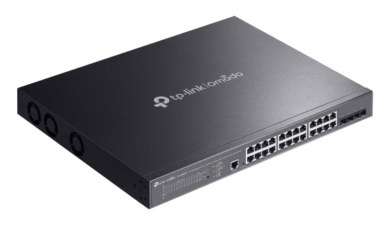 TP-Link Omada SG3428XMPP commutateur réseau Géré L2+ Gigabit Ethernet (10/100/1000) Connexion Ethernet, supportant l'alimentation via ce port (PoE) 1U Noir - vue 4