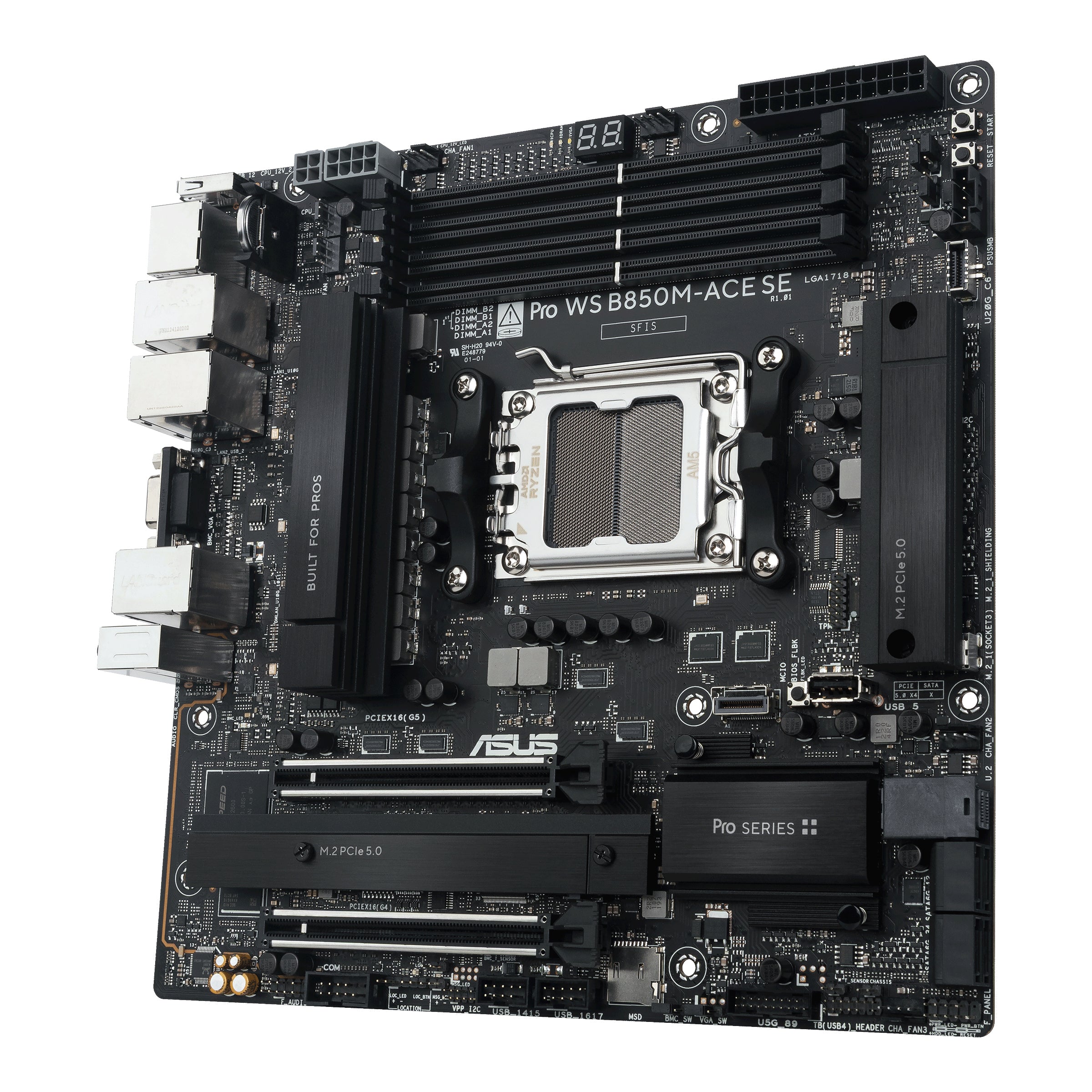 ASUS PRO WS B850M-ACE SE AMD B850 Emplacement AM5 micro ATX