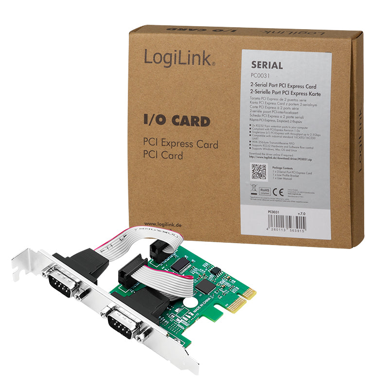 LogiLink PC0031 carte et adaptateur d'interfaces
