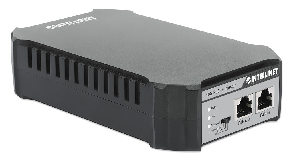 Intellinet Injecteur PoE++ 10G 1 Port 95W IEEE 802.3bt 4PPoE Boîtier Métallique