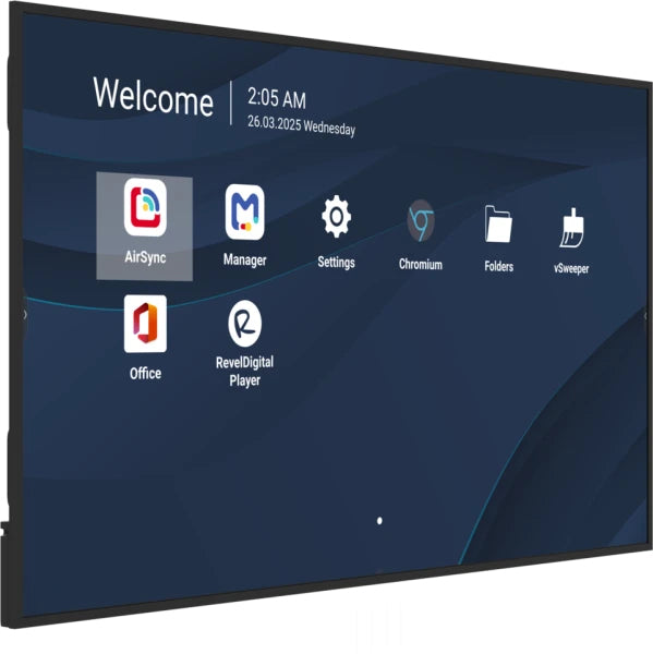 Viewsonic CDE7531-1C Écran d'Affichage Dynamique 75" 4K Ultra HD LCD Wifi Android 14 Noir