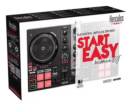 Hercules INPULSE 200 MK2 Contrôleur DJ 2 canaux Multicolore