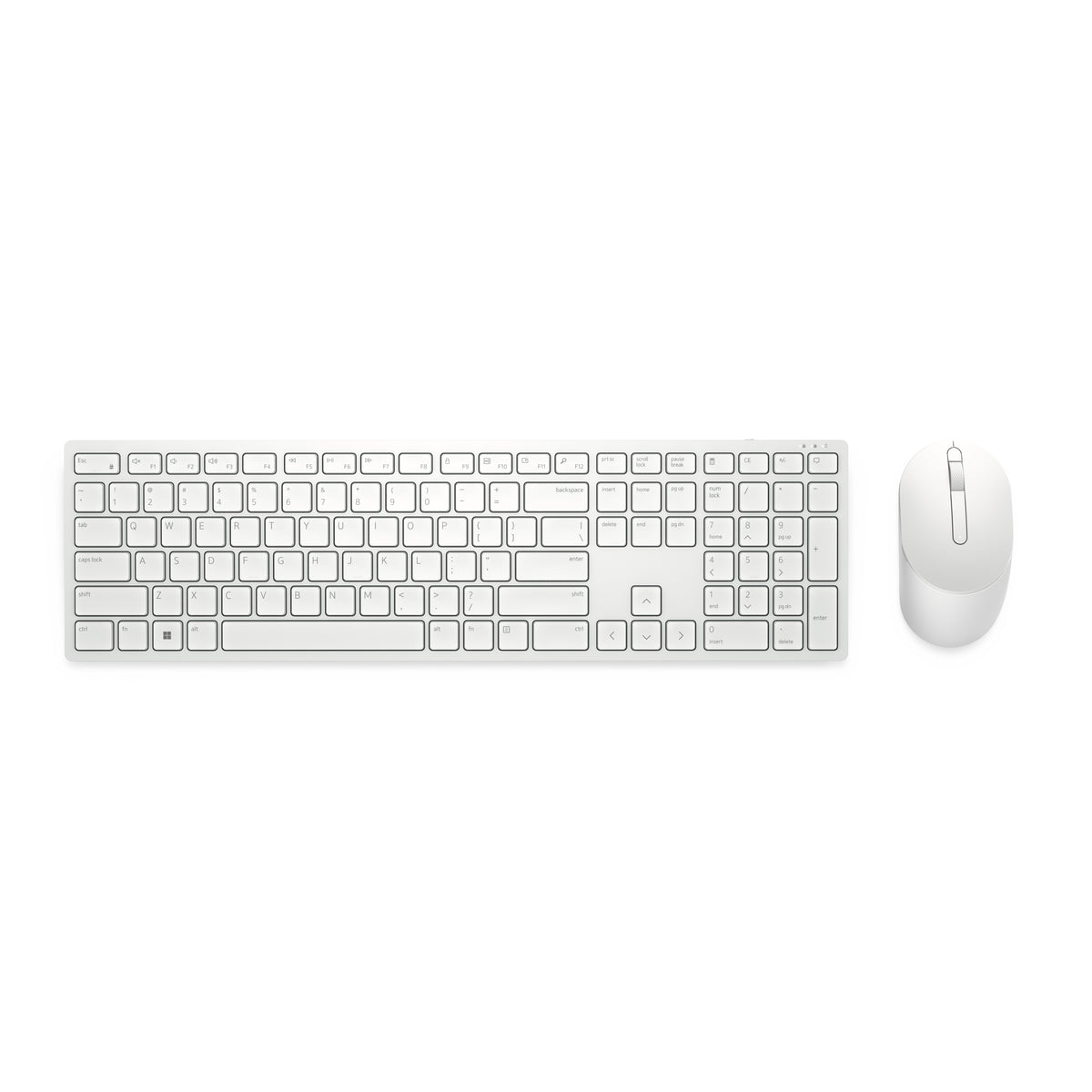 Dell Ensemble Clavier et Souris Pro KM5221W Nordique QWERTY Blanc