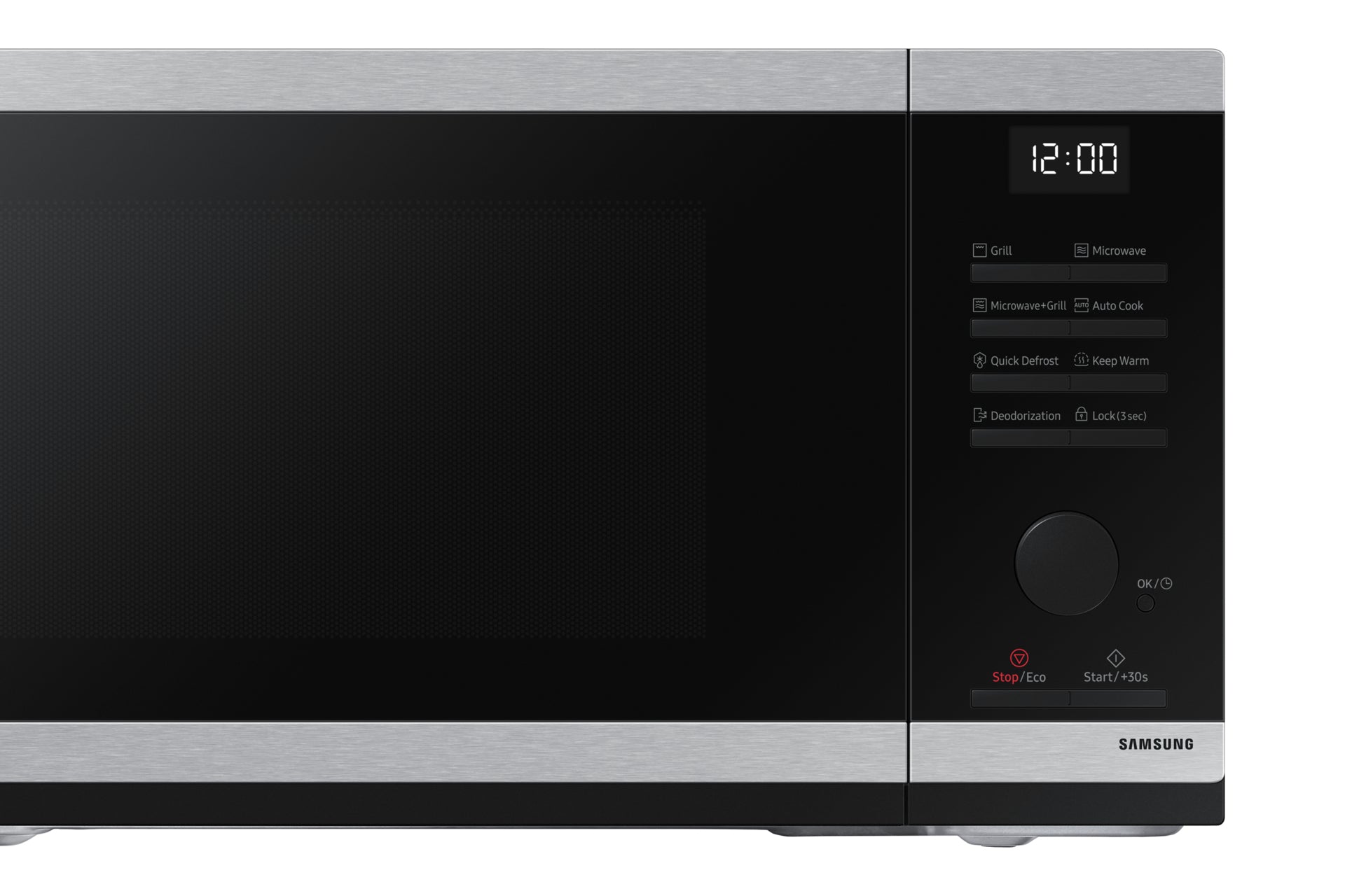 Samsung MG23DG4524ATE2 micro-onde Noir, Acier inoxydable Micro-ondes grill Comptoir 23 L 800 W