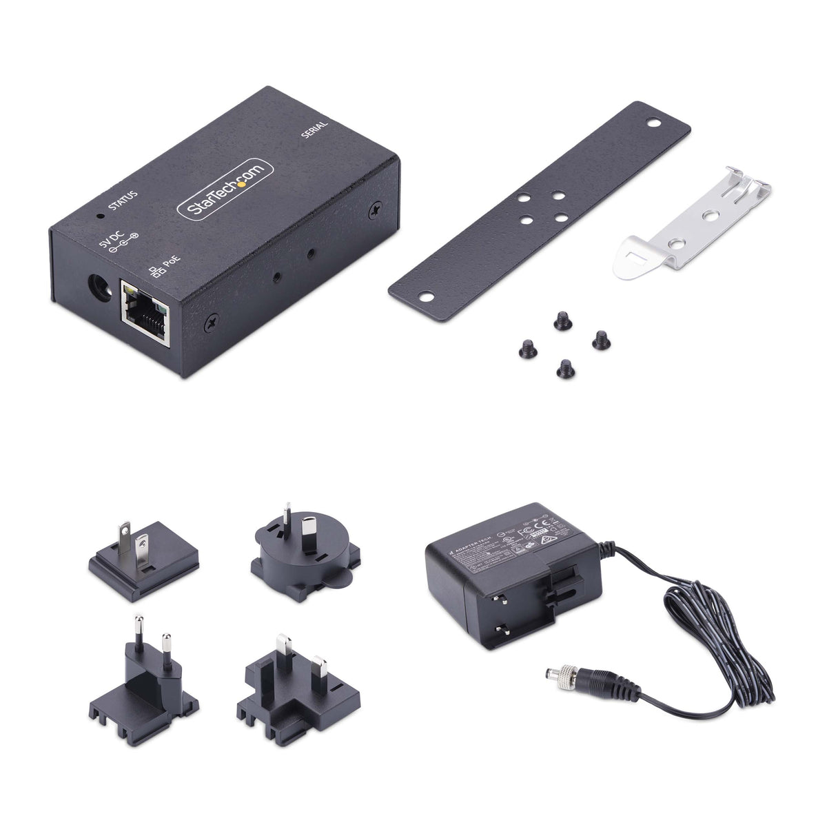 StarTech.com Adaptateur Série vers Ethernet 1 Port Serveur IP RS232 PoE 802.3af