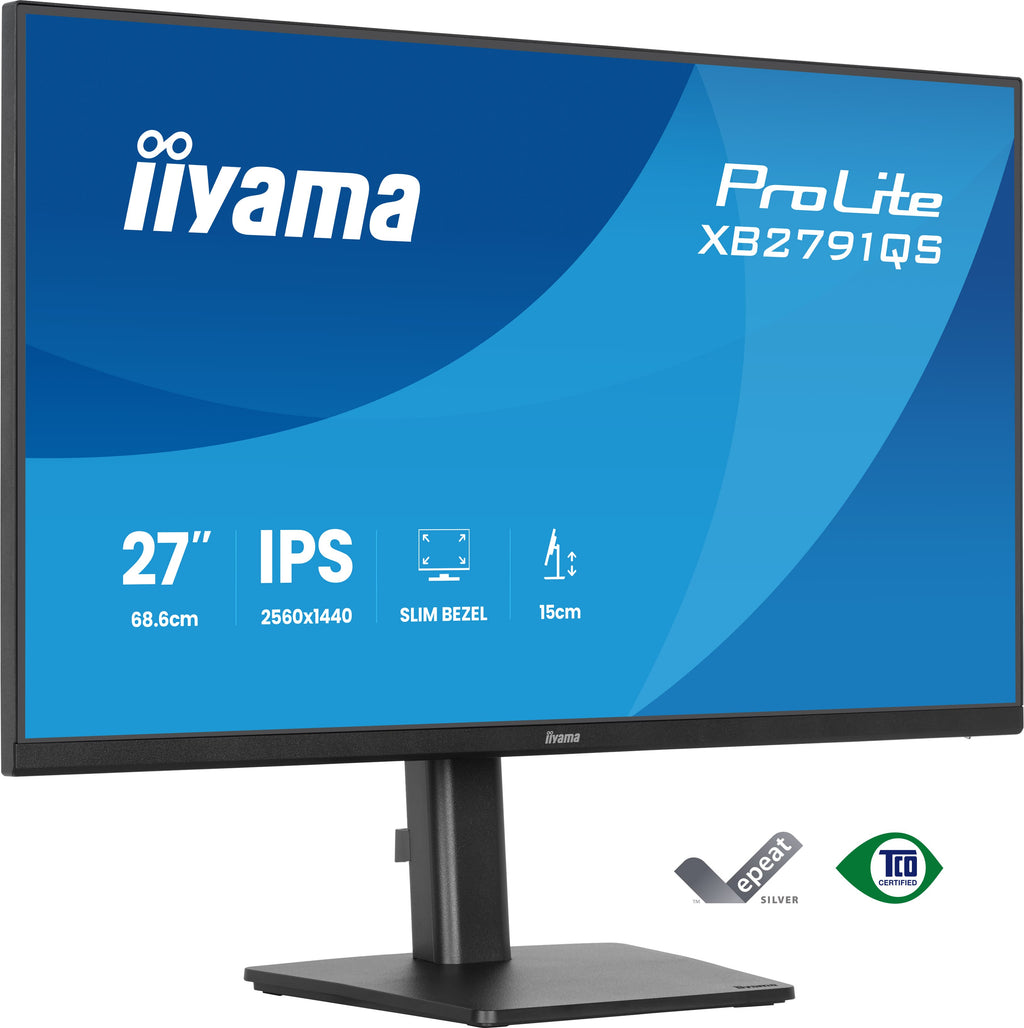 iiyama ProLite XB2791QS-B1 écran plat de PC 68,6 cm (27") 2560 x 1440 pixels Quad HD LED Noir