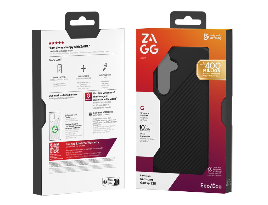 ZAGG ZAGG Luxe coque de protection pour téléphones portables 15,8 cm (6.2") Housse Noir