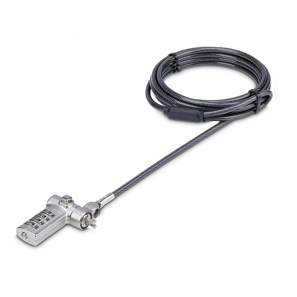 StarTech.com Antivol Universel pour Ordinateur Portable 2m, Câble de Sécurité à Combinaison pour Noble Wedge, Nano et K-
