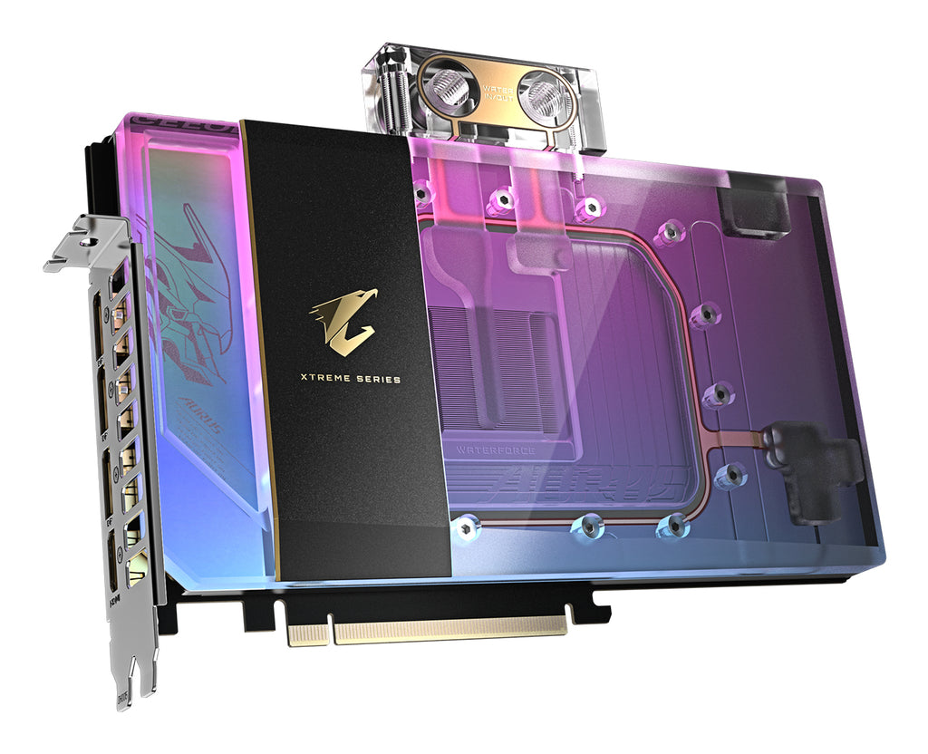 GIGABYTE AORUS GeForce RTX 5090 XTREME WATERFORCE WB 32G Carte Graphique - 32 Go GDDR7, 512 bits, PCI-E 5.0, 2655 MHz Fréquence du Cœur, 3 x DP 2.1a, 1 x HDMI 2.1b, NVIDIA DLSS 4, GV-N5090AORUSX WB-32GD