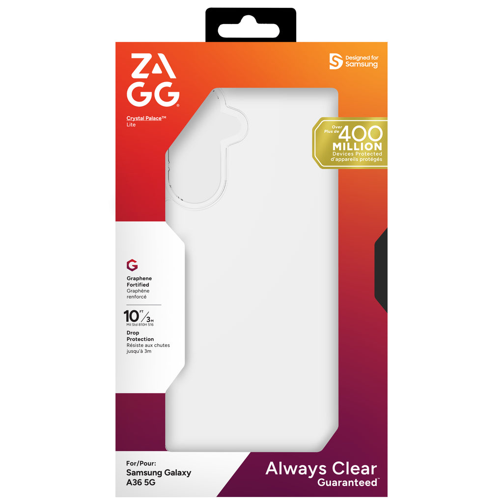 ZAGG Crystal Palace Lite coque de protection pour téléphones portables 17 cm (6.7") Housse Transparent