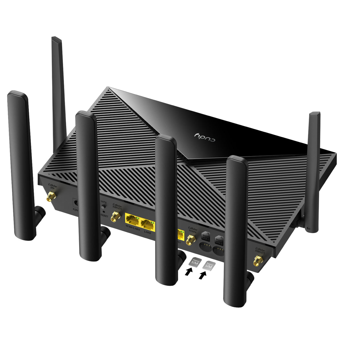 Cudy LT700 routeur sans fil Gigabit Ethernet Bi-bande (2,4 GHz / 5 GHz) 4G Noir
