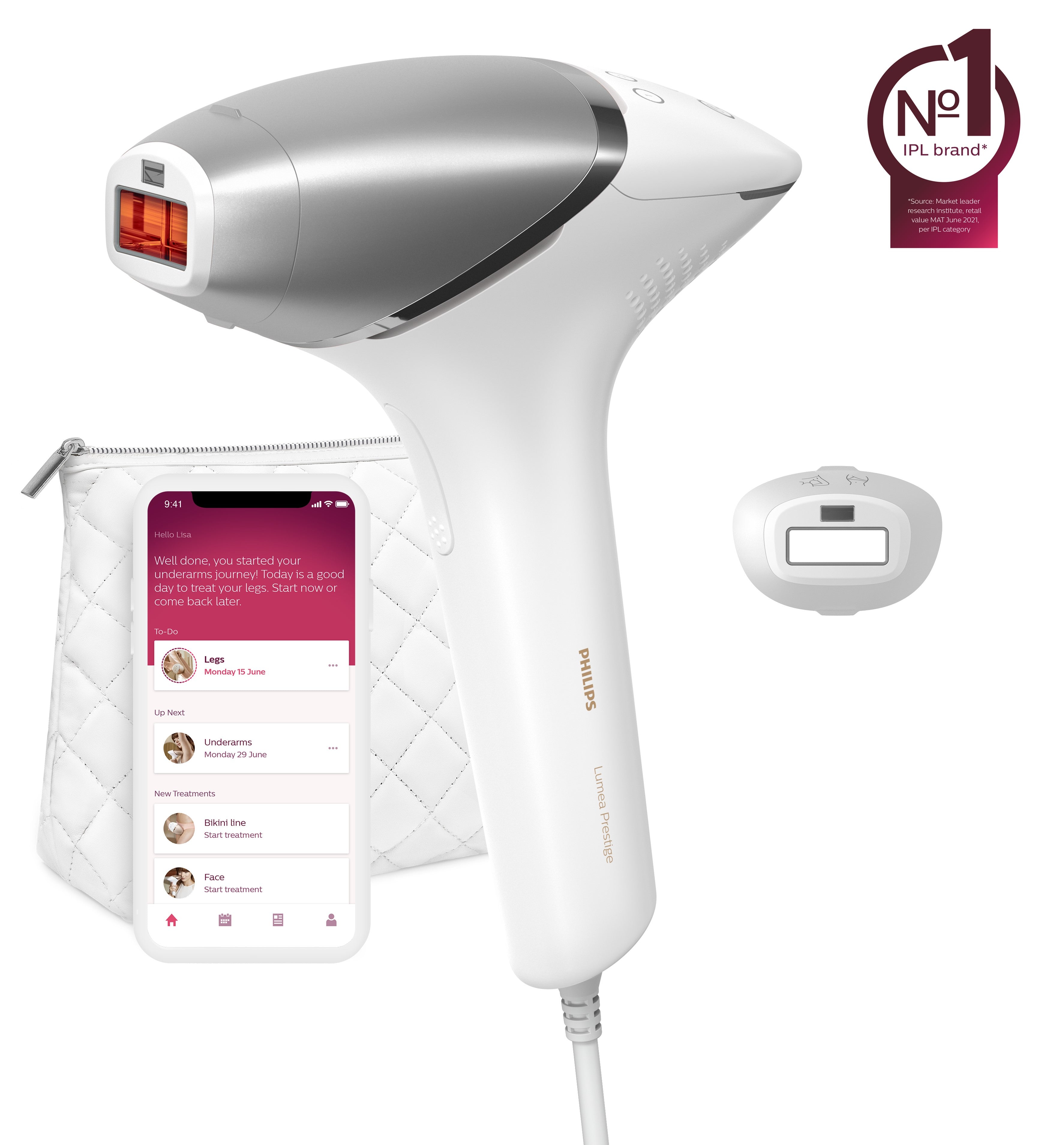 Philips Lumea Prestige Lumea IPL 8000 Series BRI940/00 Épilateur à lumière pulsée avec SenseIQ