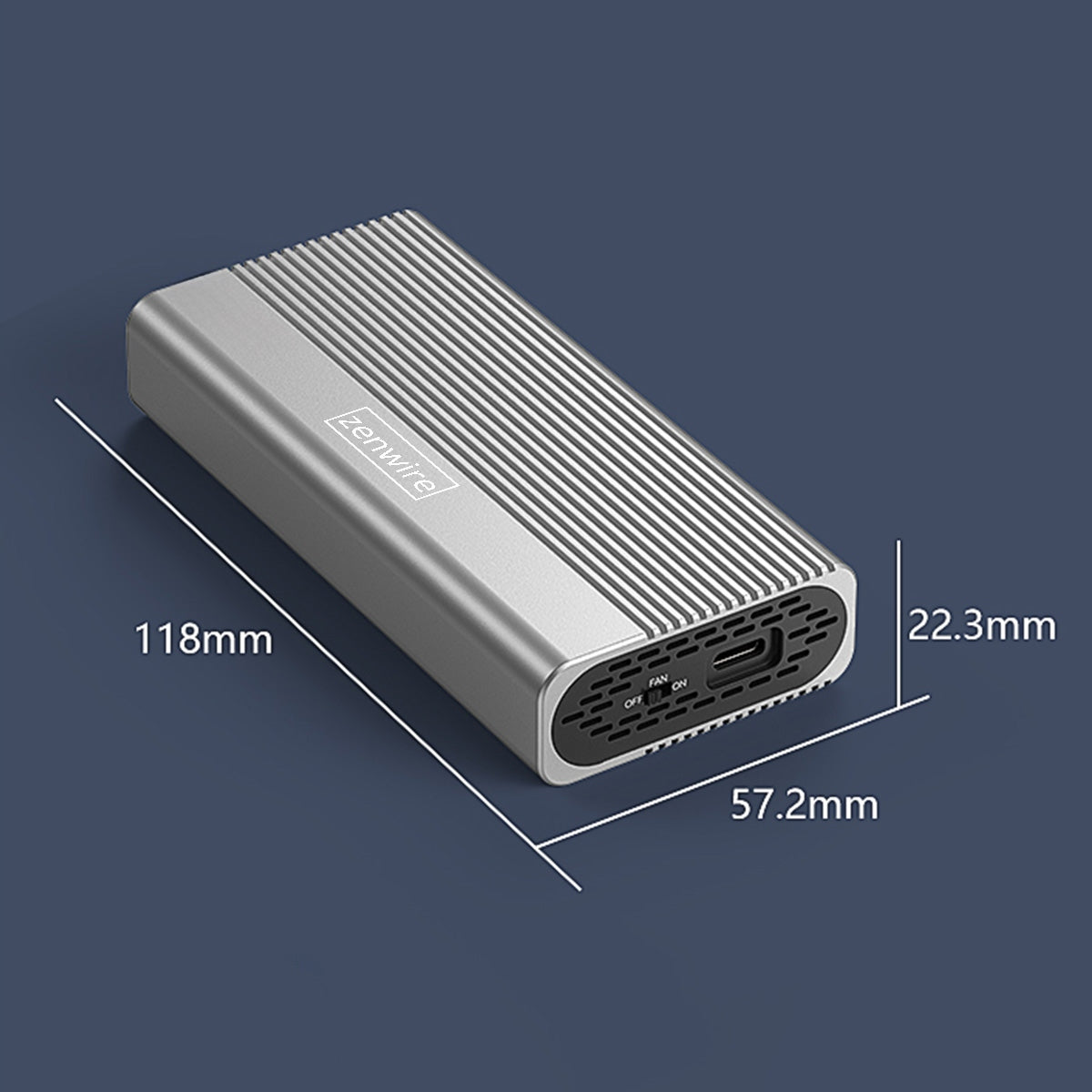 Boîtier SSD M.2 NVMe PCIe USB-C 4.0, emplacement pour disque M.2 Thunderbolt 4, 40 Go, Zenwire M280U4C