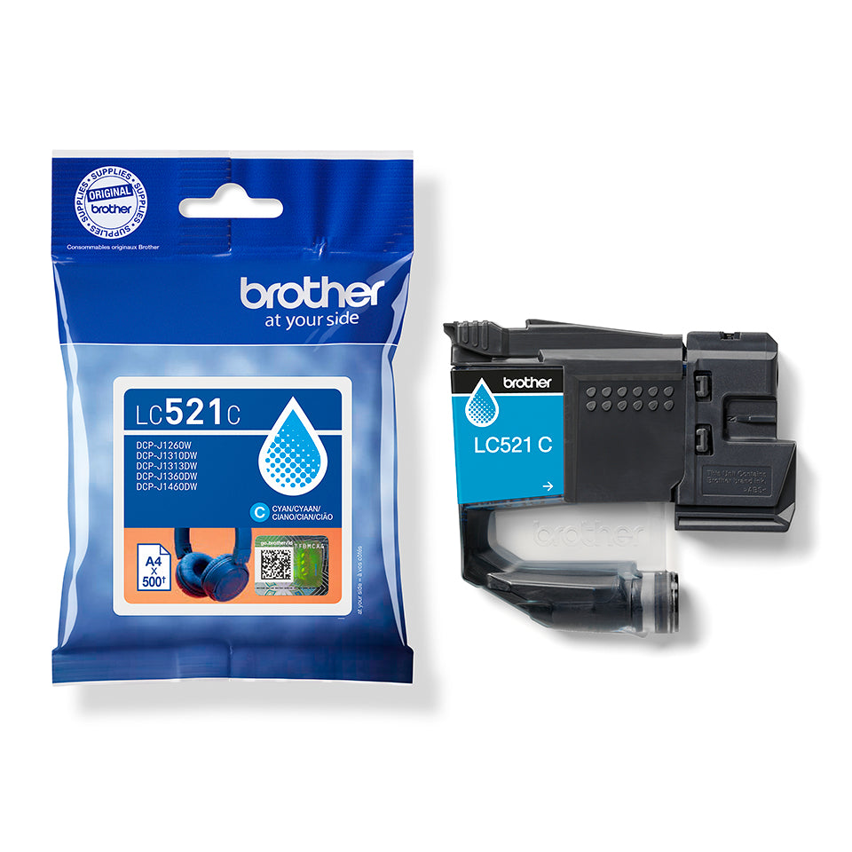 Brother LC521C Cartouche d'encre originale - Cyan