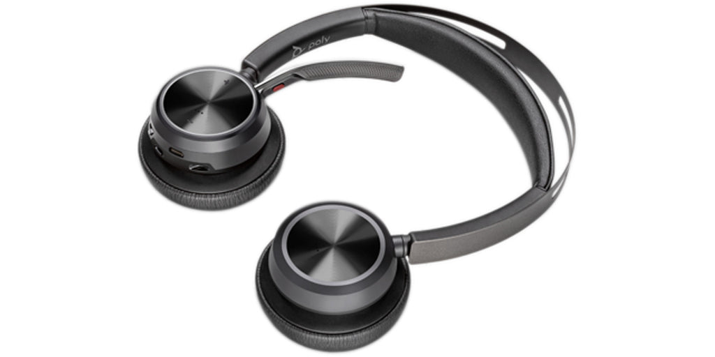 HP Poly Micro-casque Poly Voyager Focus 2 USB-C-C + adaptateur USB-C/A + base de chargement