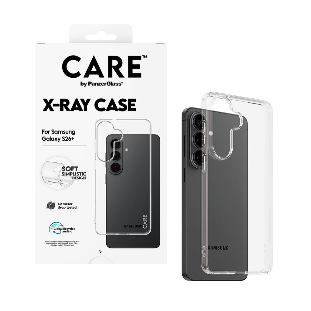 PanzerGlass CARE X-Ray Case pour Samsung Galaxy S26+, Coque de Protection Transparente