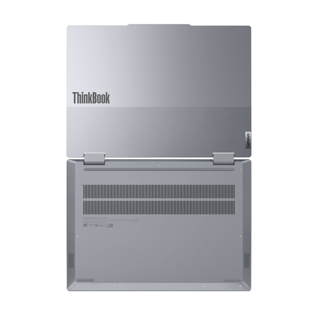 Lenovo ThinkBook 14 2-in-1 G5 IAU Intel Core Ultra 7 255U Hybride (2-en-1) 35,6 cm (14") Écran tactile WUXGA 32 Go DDR5-SDRAM 512 Go SSD Wi-Fi 6E (802.11ax) Windows 11 Pro Nordique Gris
