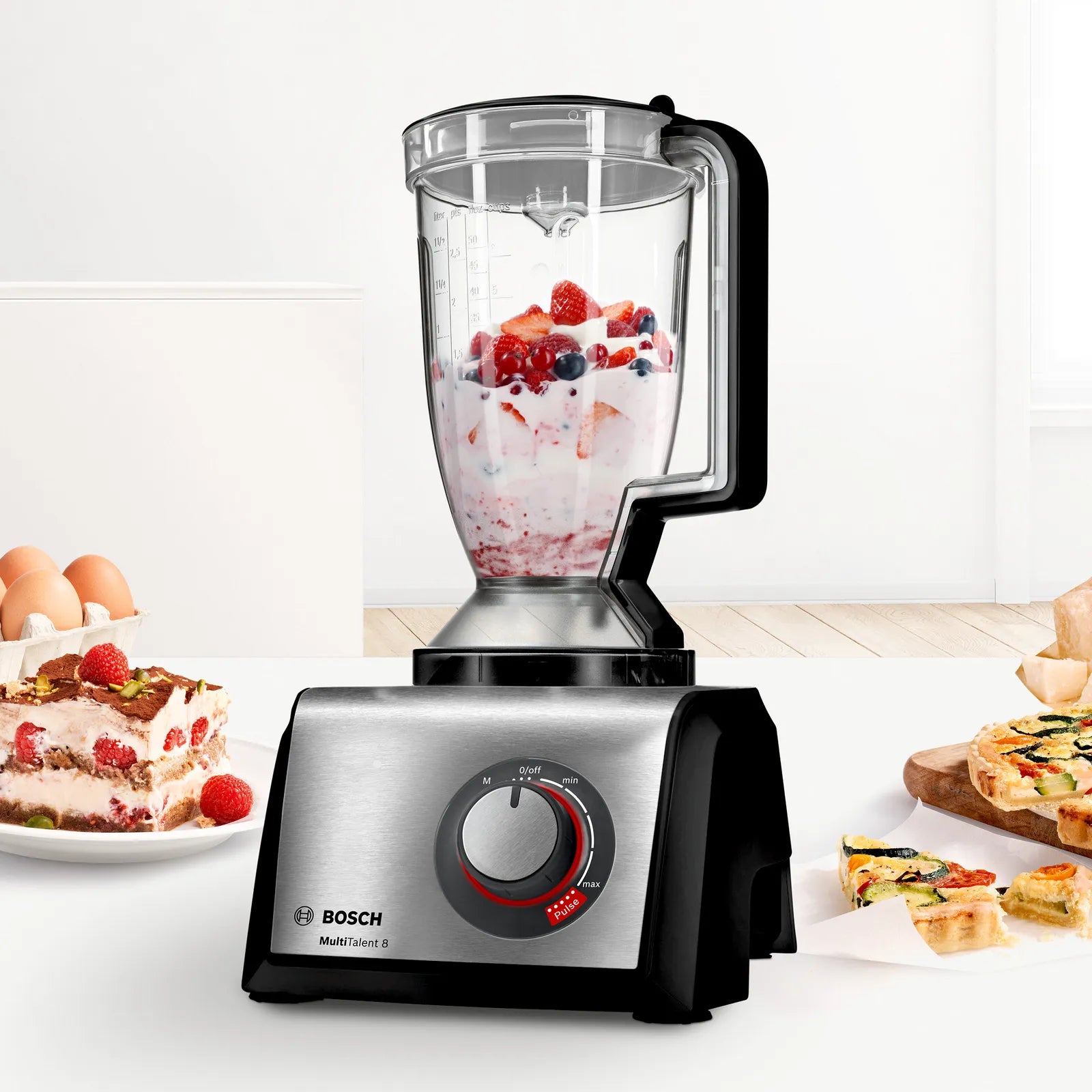 Bosch Bosch MC812M865 robot de cuisine 1250 W 3,9 L Noir, Acier inoxydable