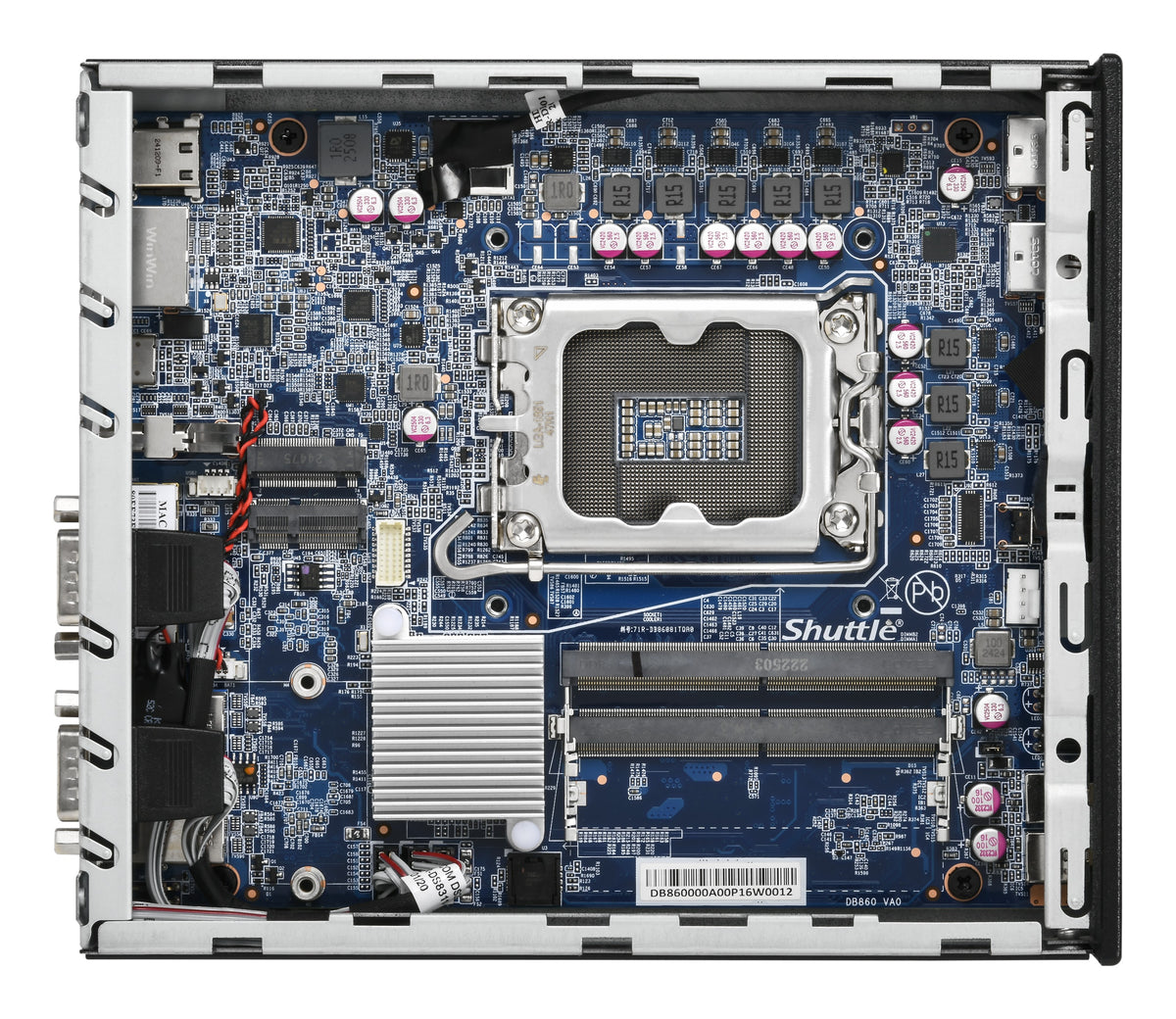 Shuttle Slim PC DB860 S1851, 2x HDMI, 1x DP, 1x USB-C, 2x LAN, VESA