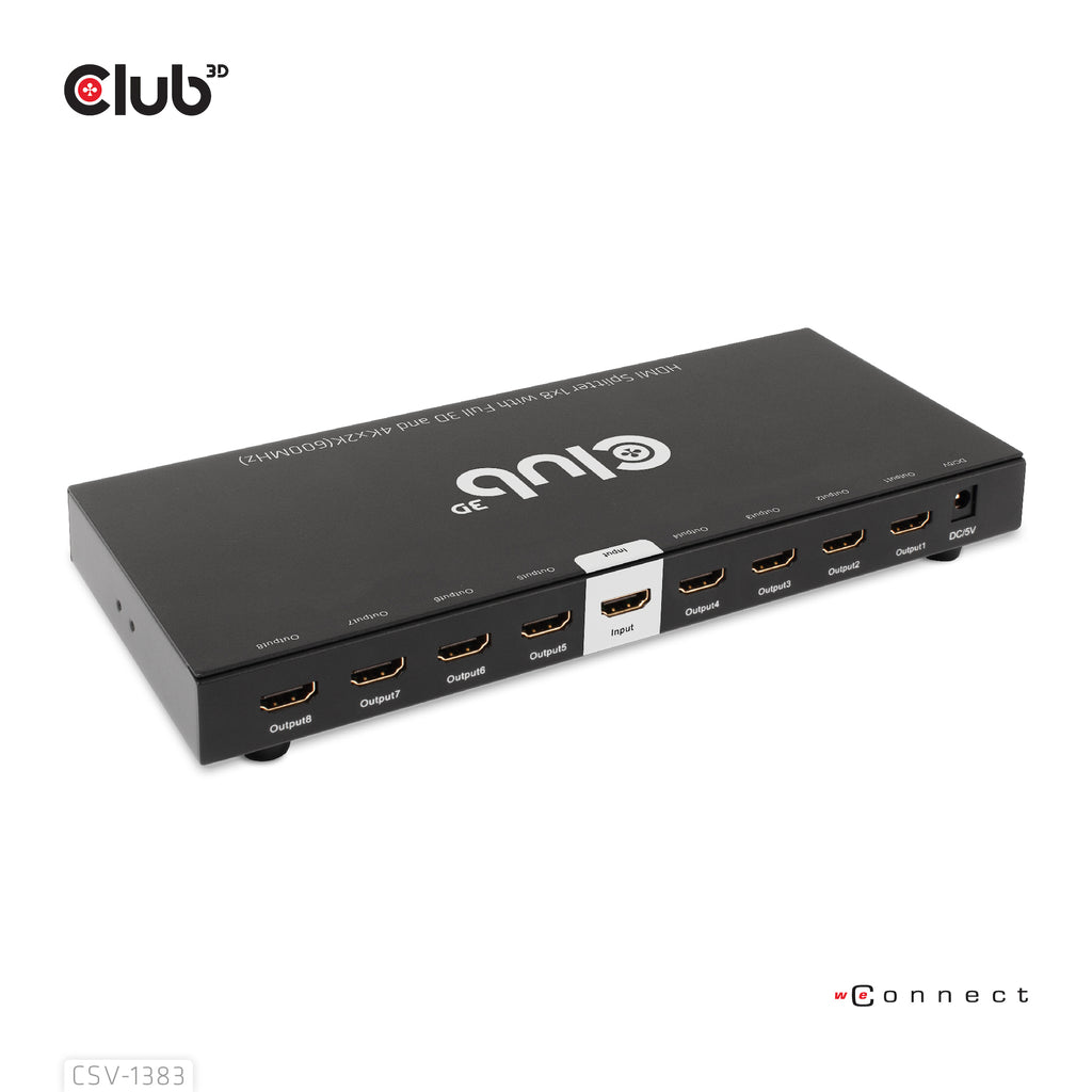 CLUB3D CSV-1383 Répartiteur Vidéo HDMI vers 8x HDMI 4K Ultra HD