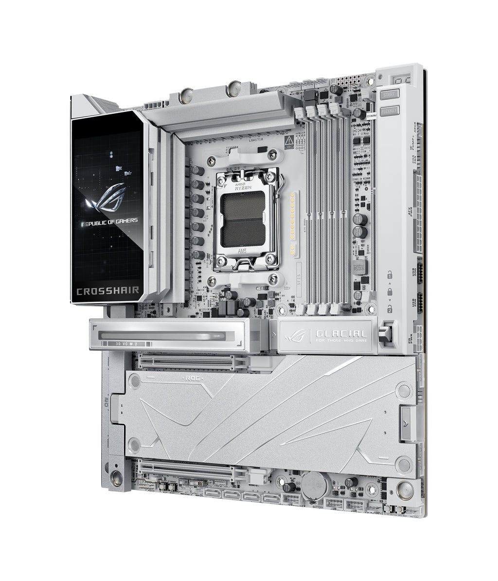 ASUS ROG CROSSHAIR X870E GLACIAL AMD X870E Emplacement AM5 ATX étendu