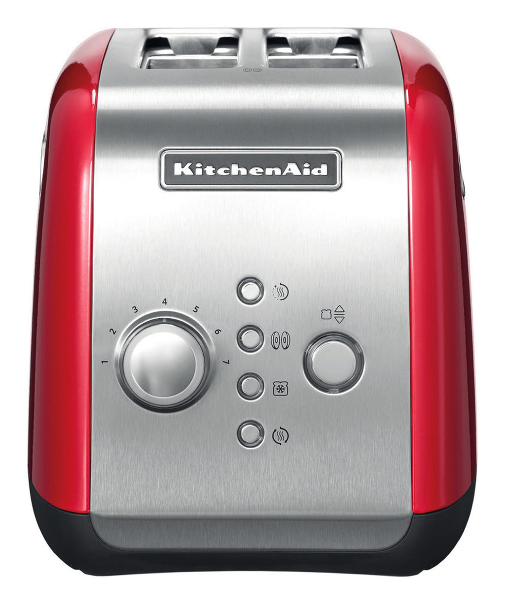 KitchenAid 5KMT221EER Grille-pain 2 Tranches 1100 W, Rouge, Acier Inoxydable