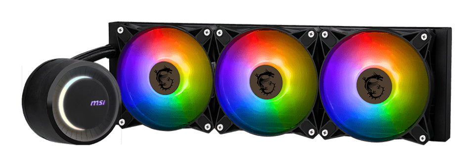 MSI MAG CORELIQUID E360 système de refroidissement d’ordinateur Carte-mère, Processeur Kit de refroidissement du liquide 12 cm Noir