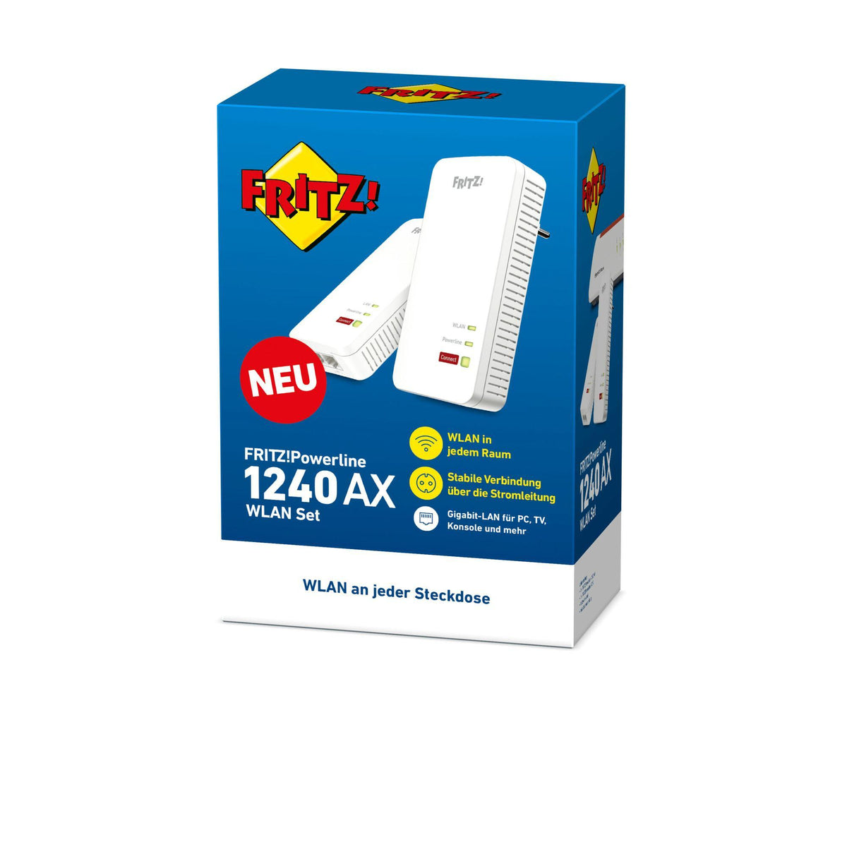 Powerline 1240 AX WLAN Set 1200 Mbit/s Ethernet/LAN Wifi Blanc 2 pièce(s)