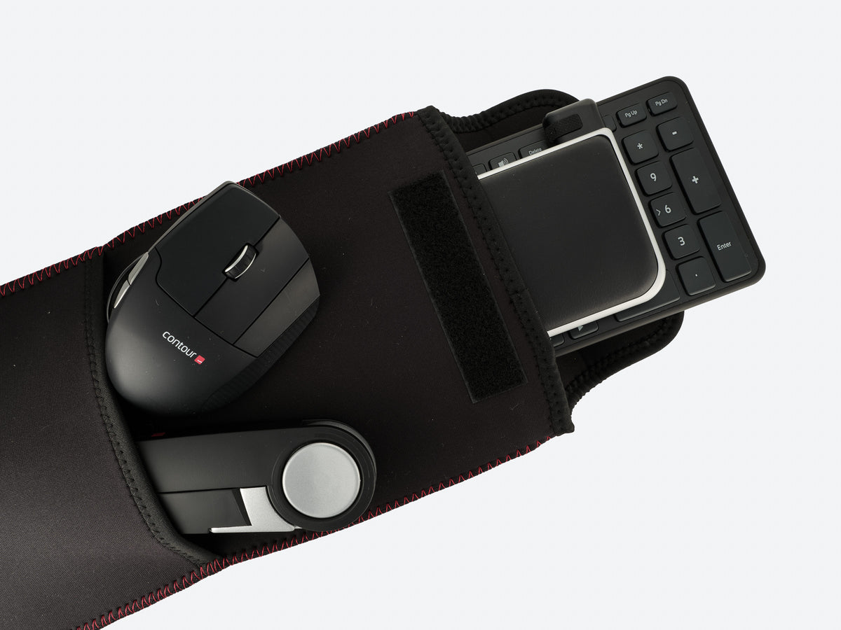 Housse Universelle avec Bandoulière Amovible pour RollerMouse, Noir