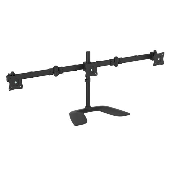 StarTech.com Support de Bureau Articulé pour Trois Écrans en Acier et Aluminium