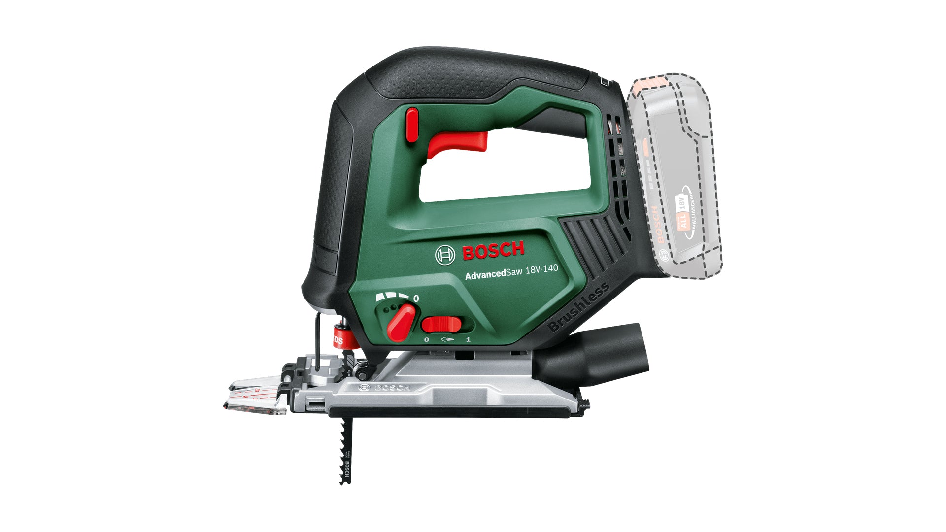 Bosch Bosch AdvancedSaw 18V-140 scie sauteuse 3000 spm 1,6 kg