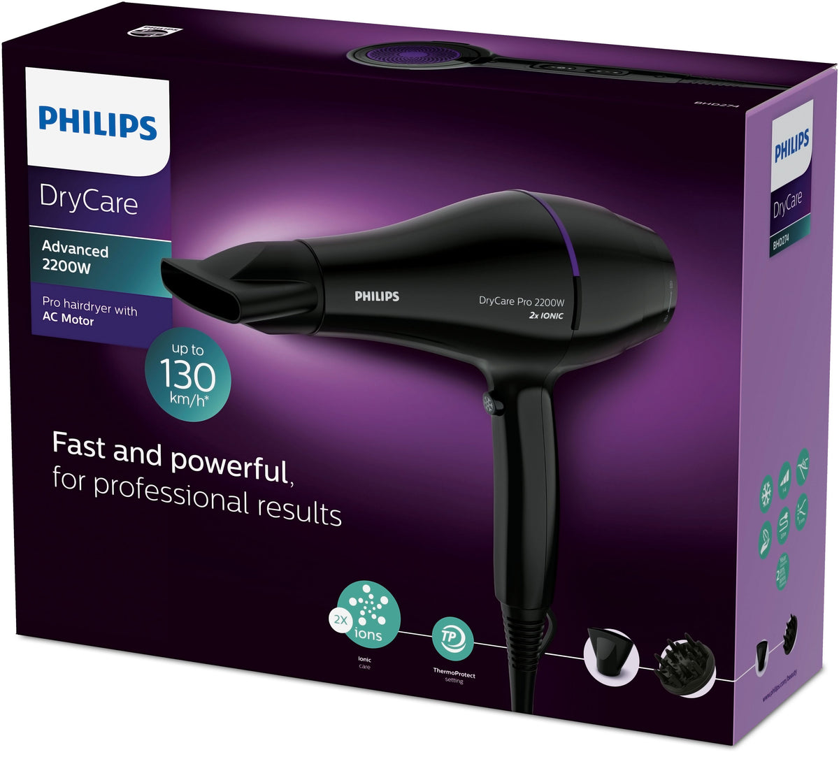 Philips DryCare BHD274/00 Sèche-cheveux Pro