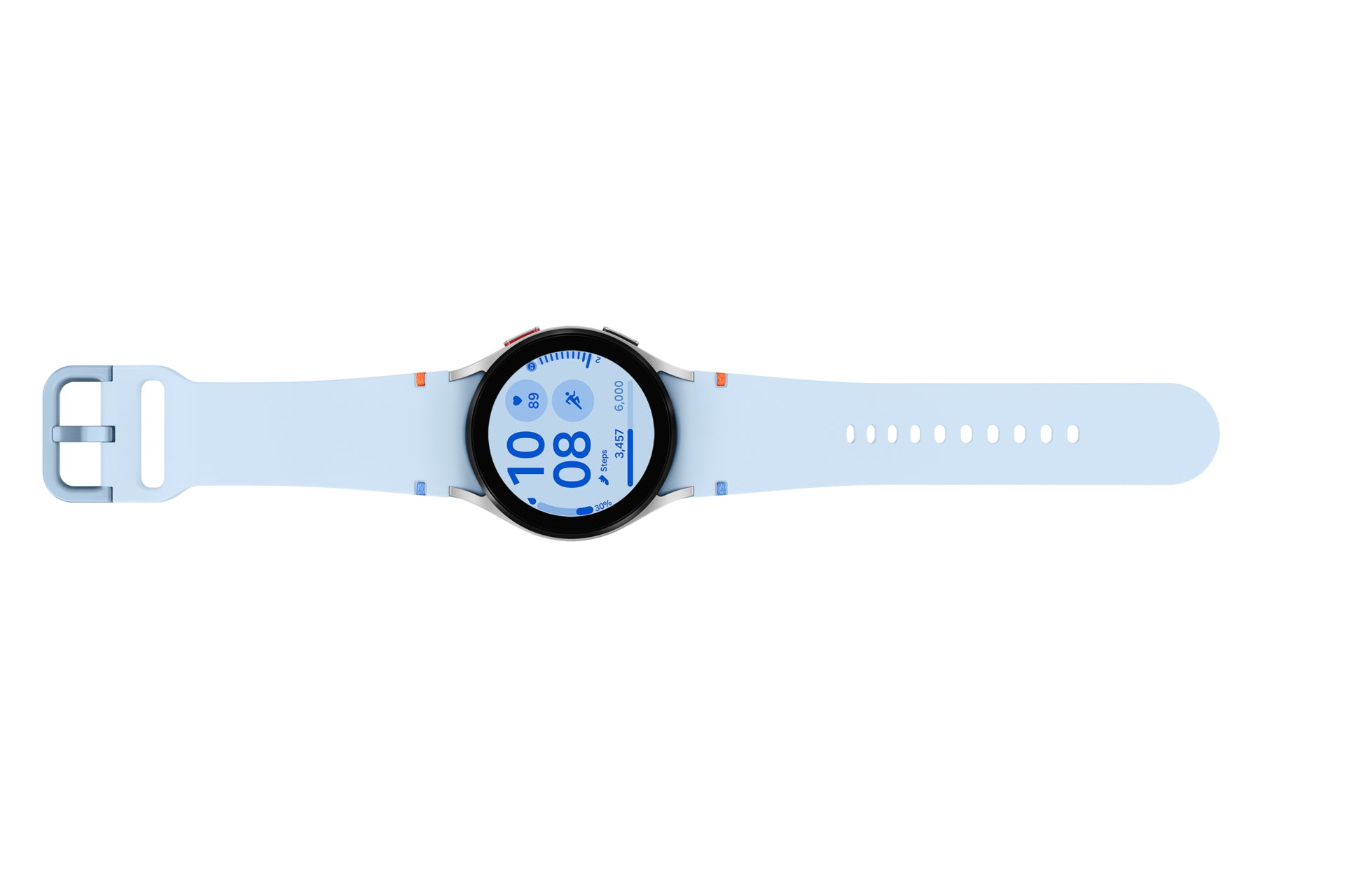 Samsung Samsung Galaxy Watch FE SM-R861N 3,05 cm (1.2") AMOLED 40 mm Numérique 396 x 396 pixels Écran tactile Argent Wifi GPS (satellite)