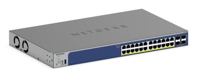 NETGEAR GS728TXP Switch Ethernet L2/L3 10G PoE, 24 Ports RJ-45, Noir