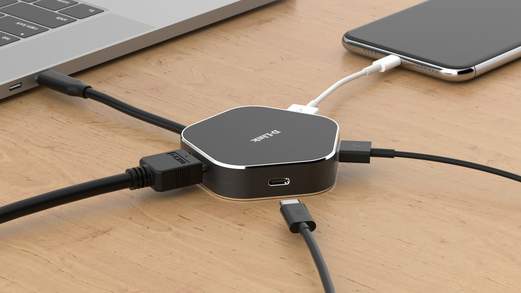 D-Link DUB-M420 Station d'accueil Thunderbolt 3 Aluminium, Noir