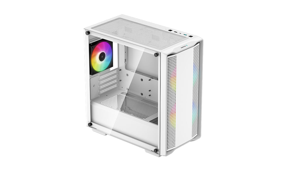 DeepCool CC360 WH ARGB Boîtier Tower Mini ITX Blanc